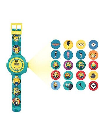 Reloj de proyección digital de los Minions con 20 imágenes para proyectar
