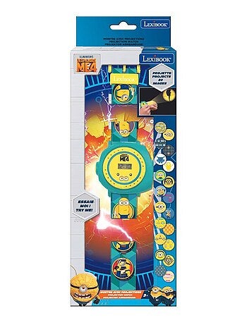 Reloj de proyección digital de los Minions con 20 imágenes para proyectar