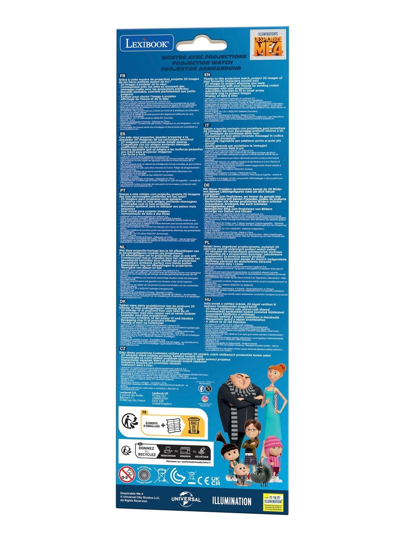 Reloj de proyección digital de los Minions con 20 imágenes para proyectar Azul - Kiabi