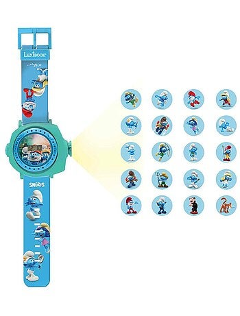 Reloj de proyección digital de los Pitufos con 20 imágenes para proyectar