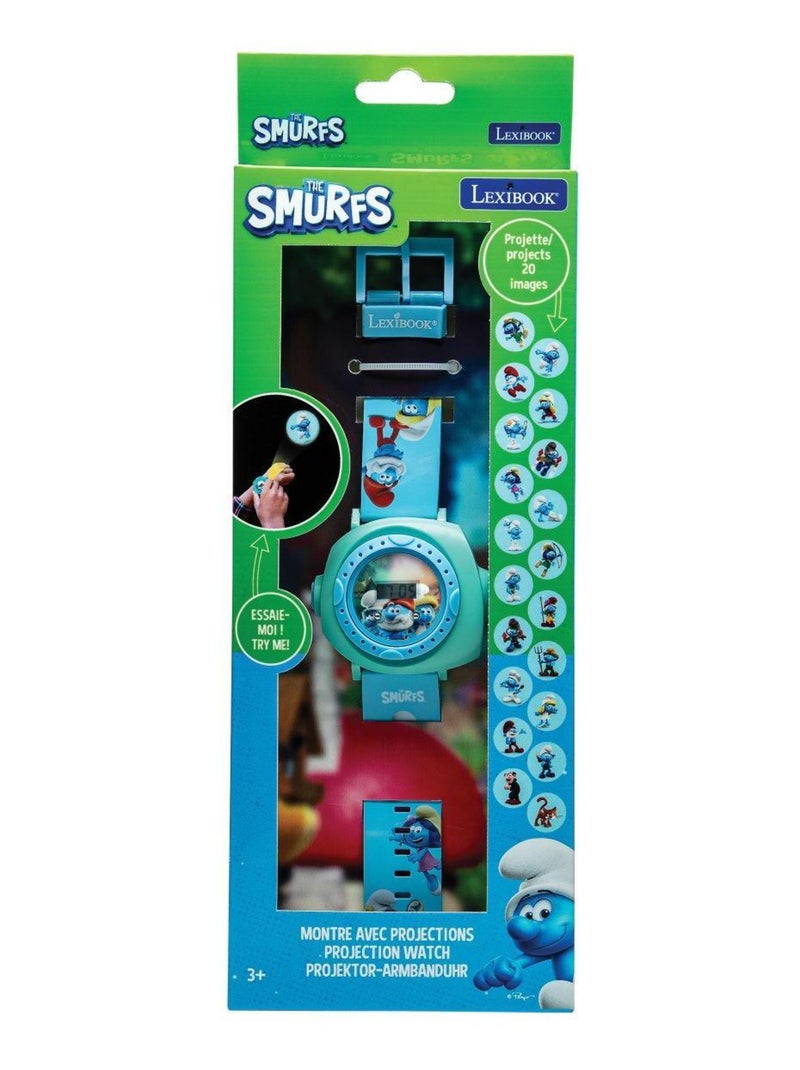 Reloj de proyección digital de los Pitufos con 20 imágenes para proyectar Azul - Kiabi