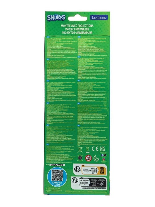 Reloj de proyección digital de los Pitufos con 20 imágenes para proyectar - Kiabi