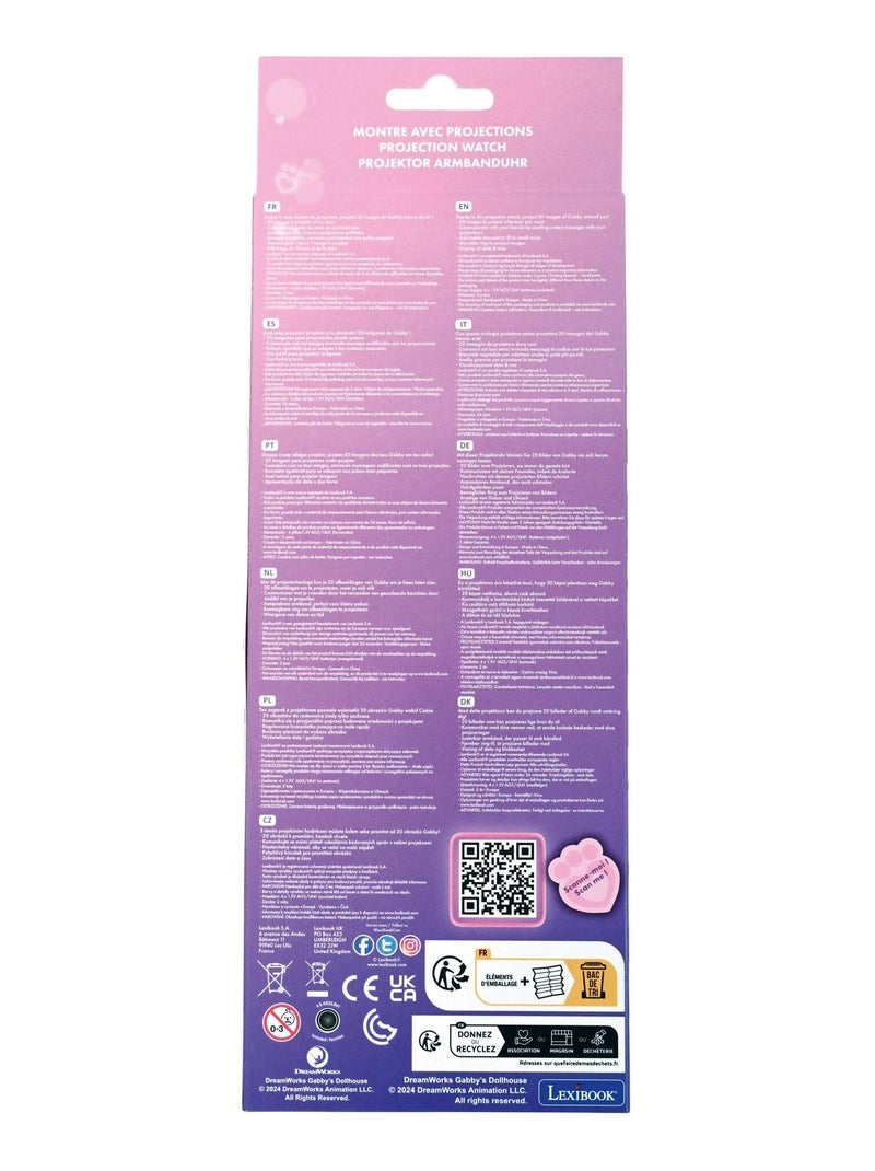 Reloj de proyección digital Gabby con 20 imágenes para proyectar Azul - Kiabi