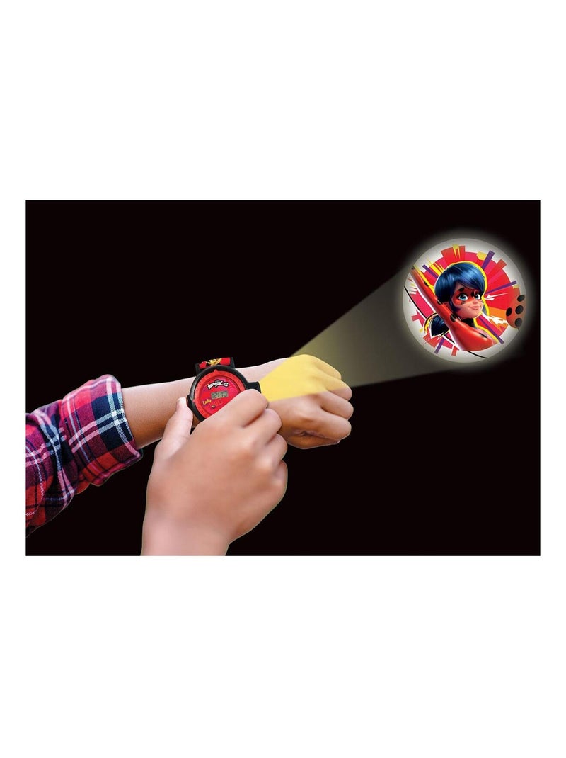 Reloj de proyección digital Miraculous con 20 imágenes para proyectar Rojo - Kiabi