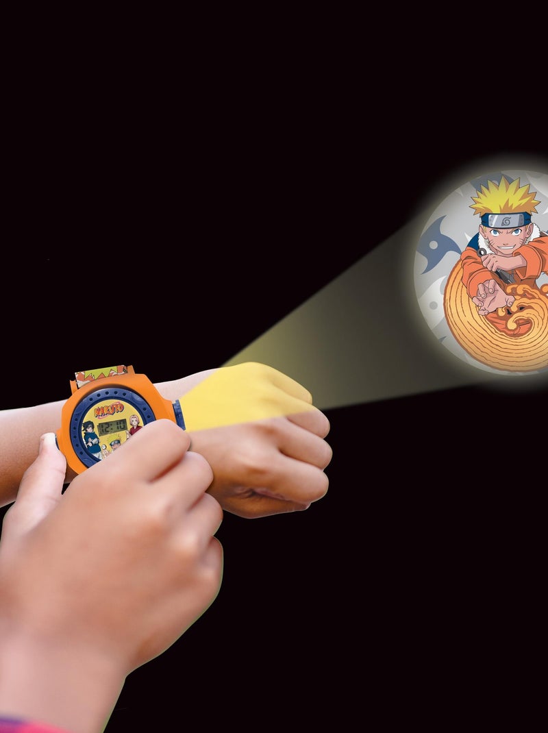 Reloj de proyección digital Naruto con 20 imágenes para proyectar Naranja - Kiabi