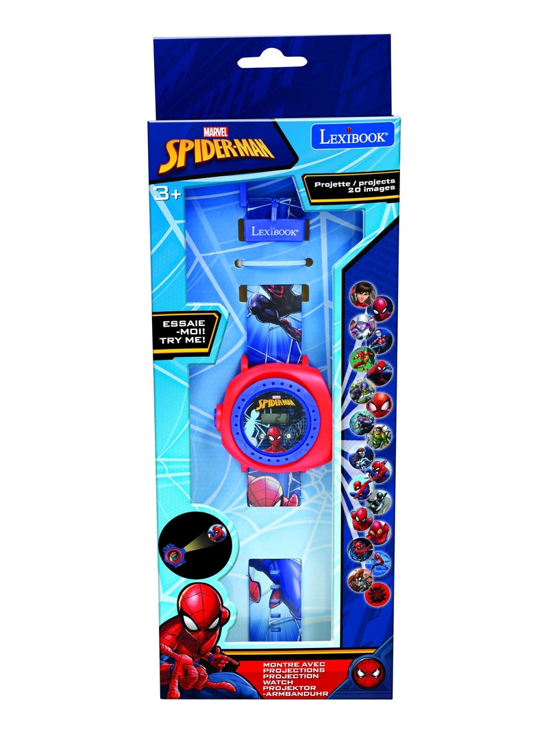 Reloj de proyección digital SpiderMan con 20 imágenes para proyectar Azul - Kiabi