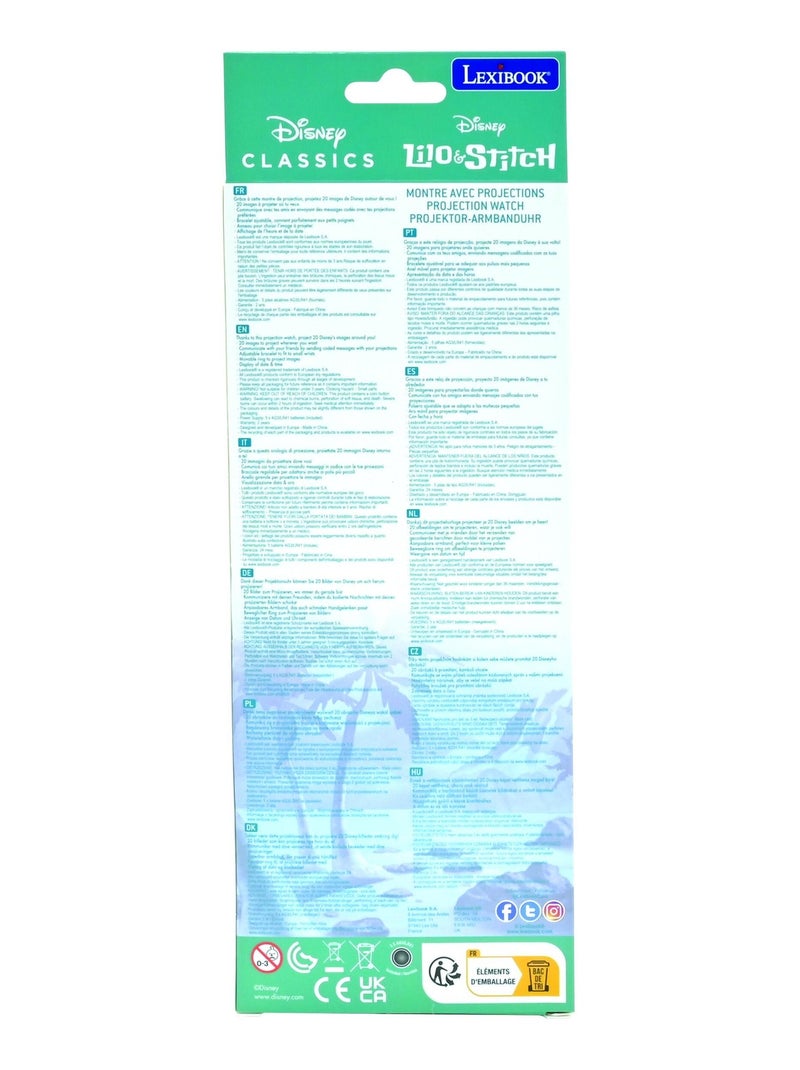 Reloj de proyección digital Stitch con 20 imágenes para proyectar Azul - Kiabi