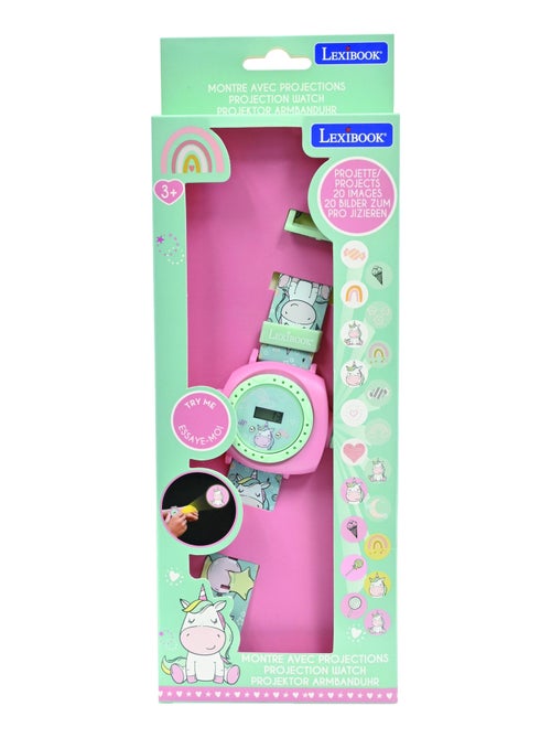 Reloj de proyección digital Unicornio con 20 imágenes para proyectar - Kiabi