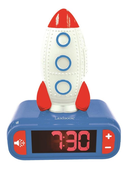 Reloj despertador con luz nocturna de diseño 3d rocket y efectos de sonido - Kiabi Reloj despertador con luz nocturna de diseño 3d rocket y efectos de sonido - Kiabi