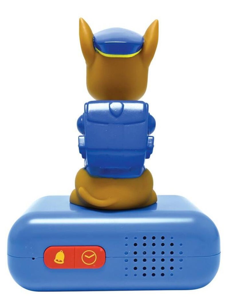 Reloj despertador con luz nocturna Diseño 3D Paw Patrol Chase y efectos de sonido Azul - Kiabi