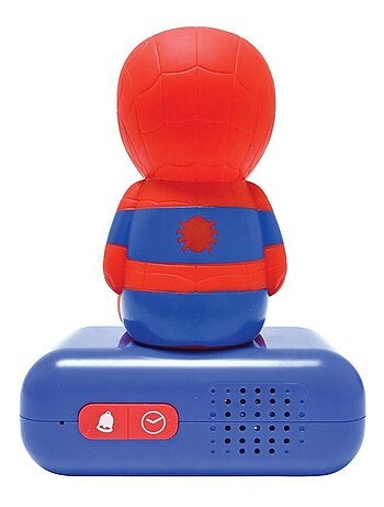 Reloj despertador con luz nocturna Diseño 3D SpiderMan y efectos de sonido