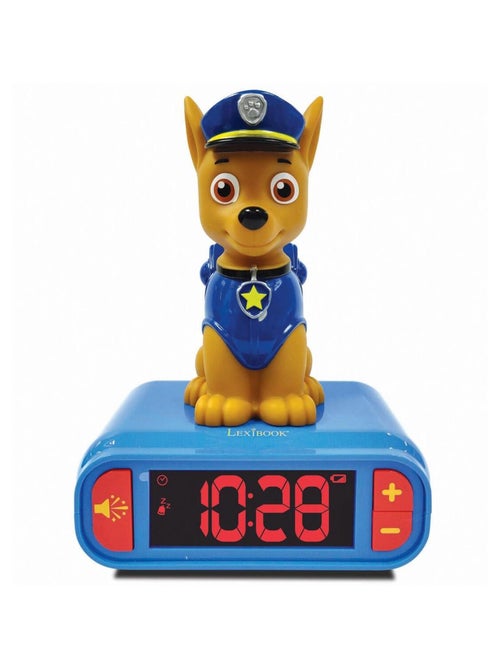 Reloj despertador con luz nocturna Dise?o 3D Paw Patrol Chase y efectos de sonido - Kiabi