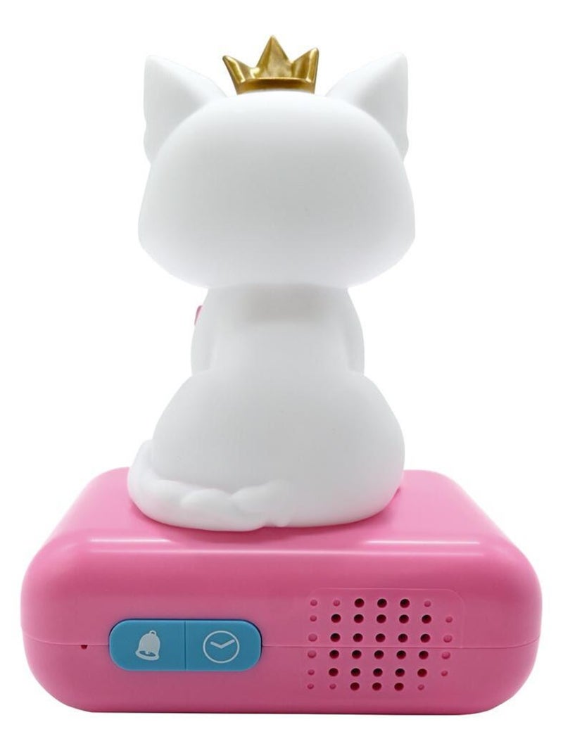 Reloj despertador con luz nocturna y efectos de sonido con diseño 3D de gato Rosa - Kiabi