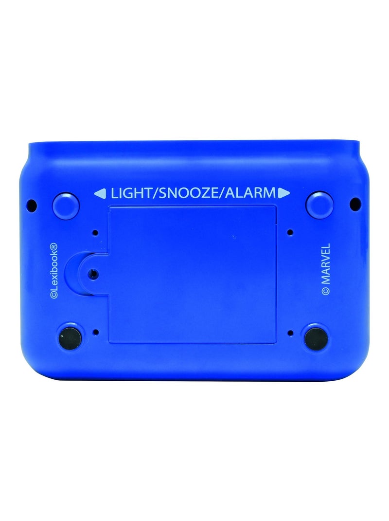 Reloj despertador con luz nocturna y sonidos del Capitán América Azul - Kiabi