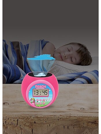 Reloj despertador con proyector de melocotón