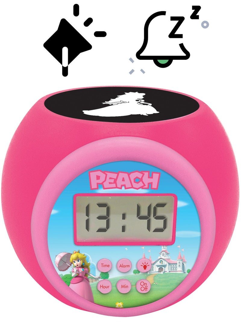 Reloj despertador con proyector de melocotón Rojo - Kiabi