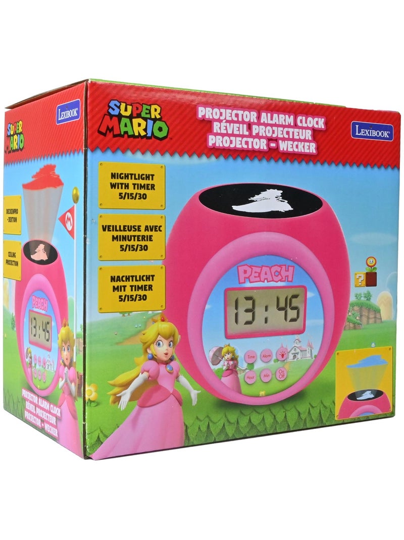 Reloj despertador con proyector de melocotón Rojo - Kiabi