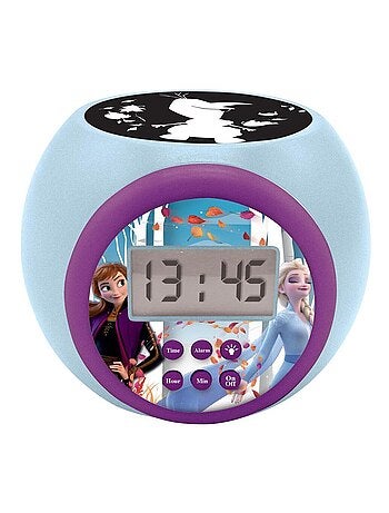 Reloj despertador con proyector Frozen y temporizador