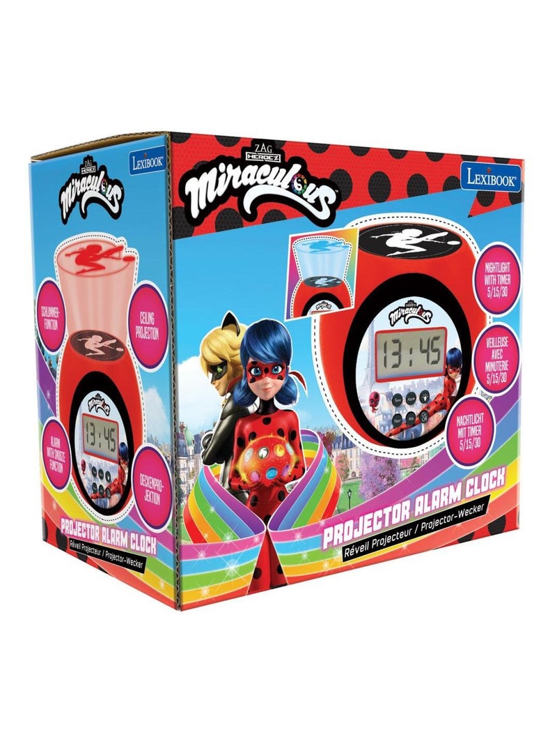 Reloj despertador con proyector Miraculous y temporizador Rojo - Kiabi