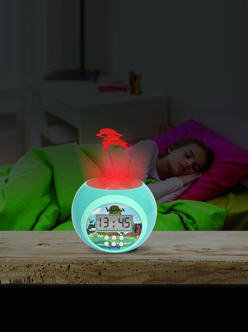Reloj despertador con proyector Moana Azul - Kiabi