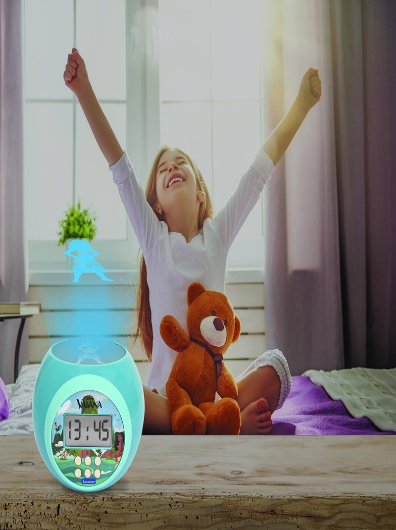Reloj despertador con proyector Moana Azul - Kiabi