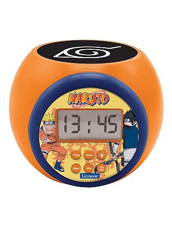 Reloj despertador con proyector Naruto y temporizador