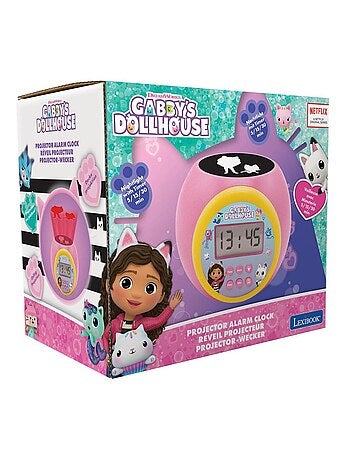 Reloj despertador con proyector para casa de mu?ecas de Gabby
