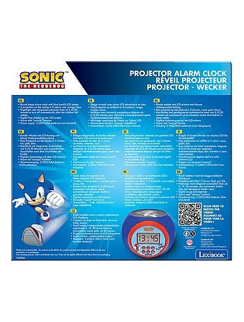 Reloj despertador con proyector sónico