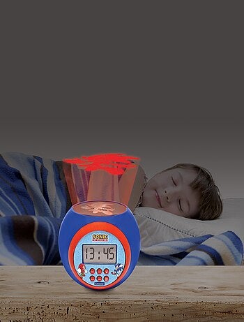 Reloj despertador con proyector sónico
