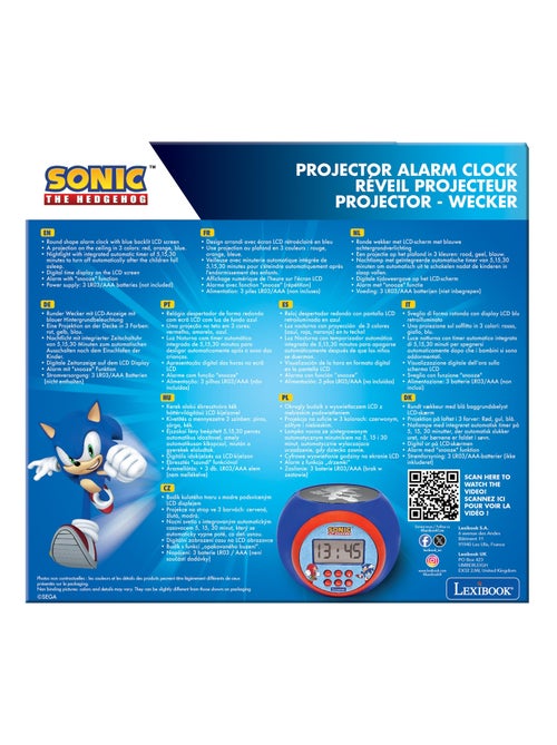 Reloj despertador con proyector sónico - Kiabi