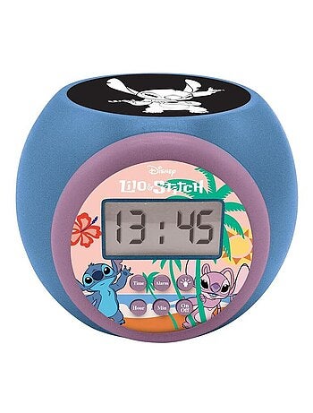 Reloj despertador con proyector Stitch