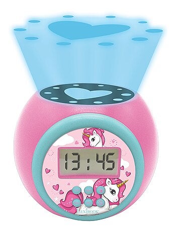 Reloj despertador con proyector Unicornio y temporizador