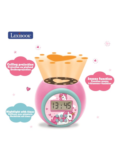 Reloj despertador con proyector Unicornio y temporizador - Kiabi