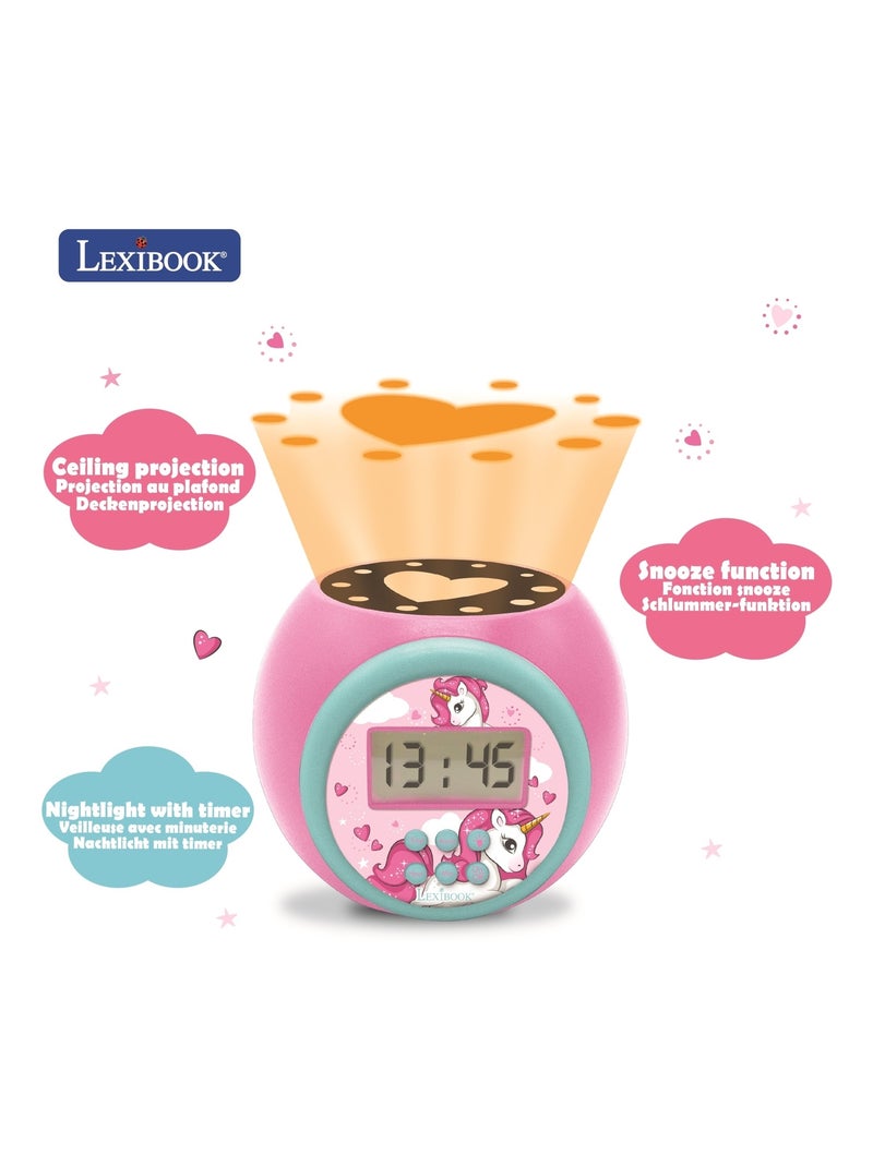 Reloj despertador con proyector Unicornio y temporizador Rosa - Kiabi