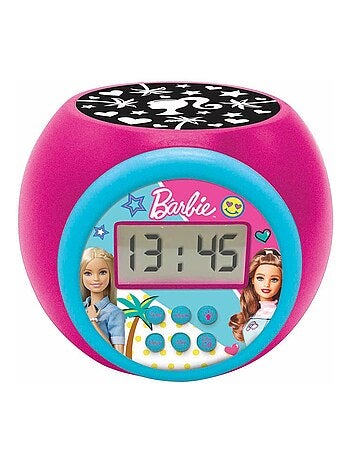 Reloj despertador con proyector y temporizador Barbie