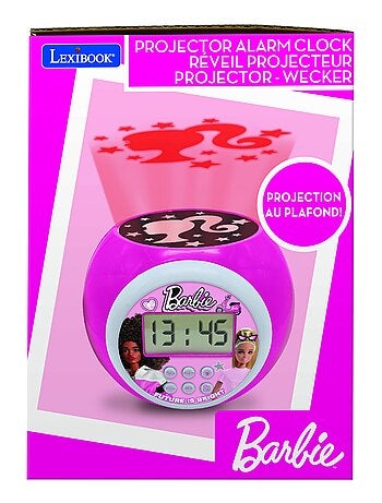 Reloj despertador con proyector y temporizador Barbie