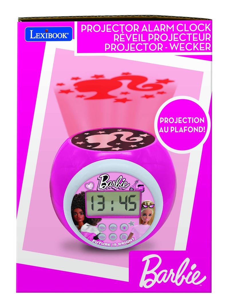 Reloj despertador con proyector y temporizador Barbie Rosa - Kiabi