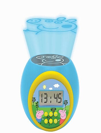 Reloj despertador con proyector y temporizador Peppa Pig