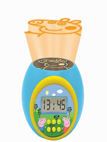 Reloj despertador con proyector y temporizador Peppa Pig