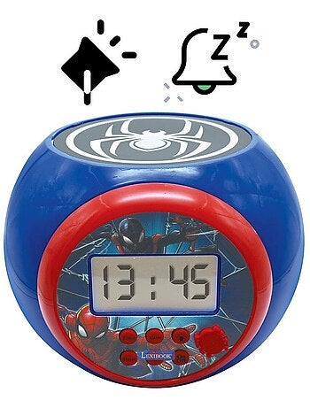 Reloj despertador con proyector y temporizador Spider Man