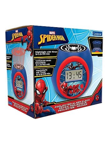 Reloj despertador con proyector y temporizador Spider Man