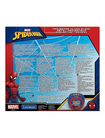 Reloj despertador con proyector y temporizador Spider Man