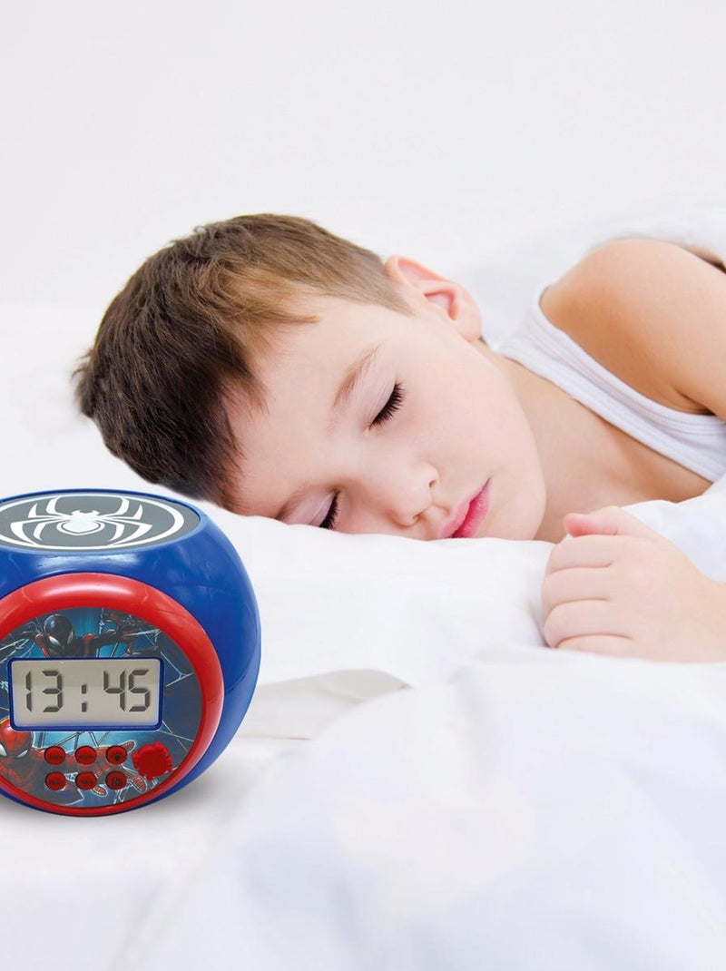Reloj despertador con proyector y temporizador Spider Man Azul - Kiabi