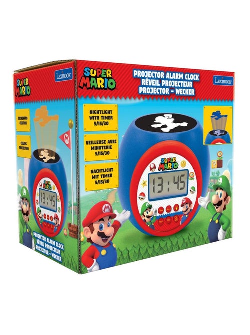 Reloj despertador con proyector y temporizador Super Mario - Kiabi