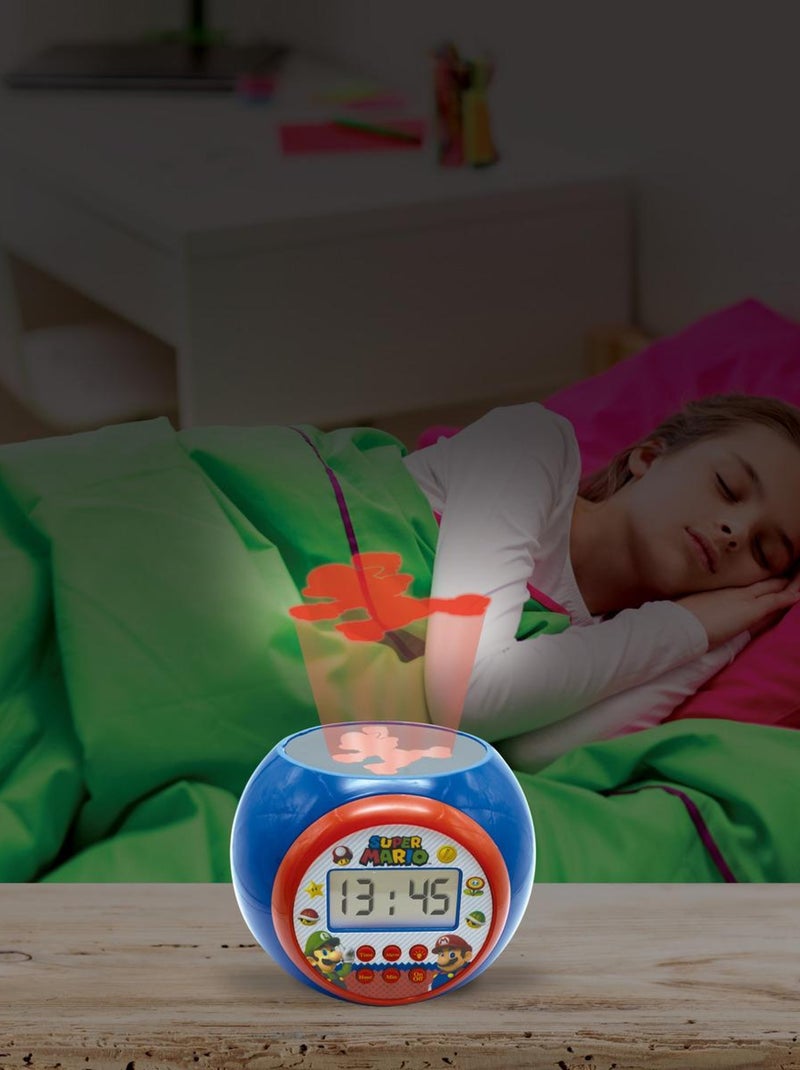 Reloj despertador con proyector y temporizador Super Mario Azul - Kiabi