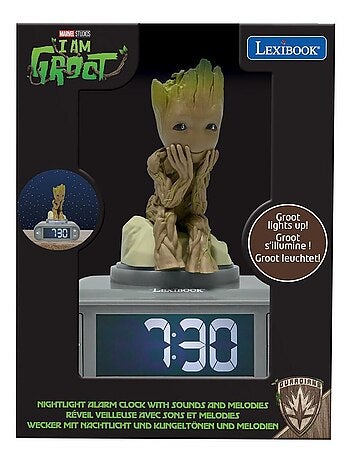Reloj despertador Groot Nighlight con sonidos