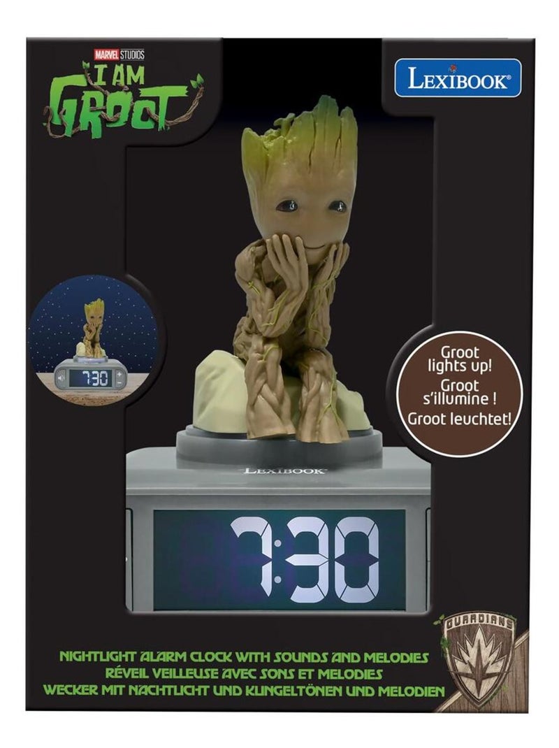 Reloj despertador Groot Nighlight con sonidos Verde - Kiabi