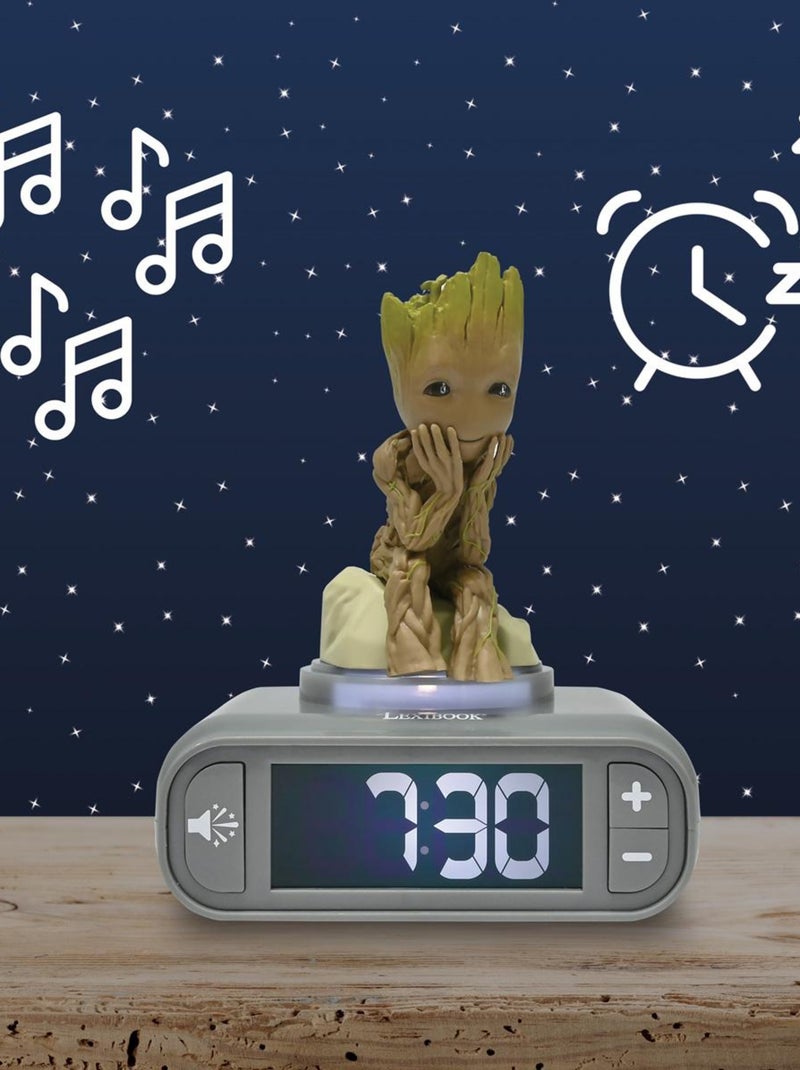 Reloj despertador Groot Nighlight con sonidos Verde - Kiabi