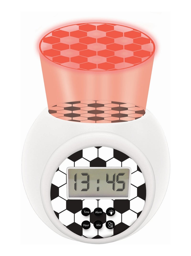 Reloj despertador proyector edici?n f?tbol con temporizador Blanco - Kiabi