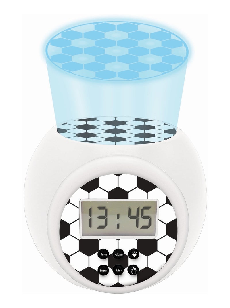 Reloj despertador proyector edición fútbol con temporizador Blanco - Kiabi